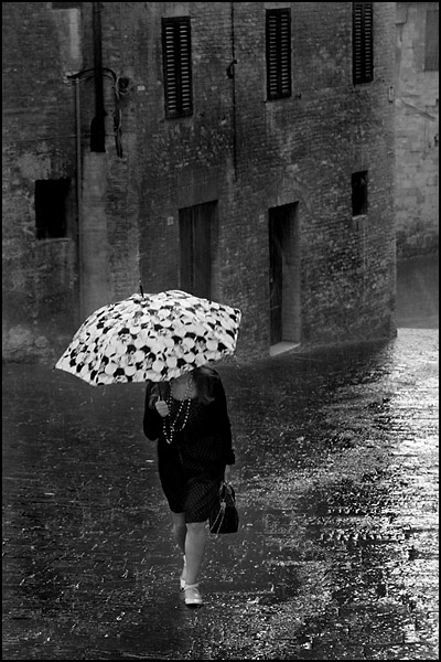 Caught in a downpour